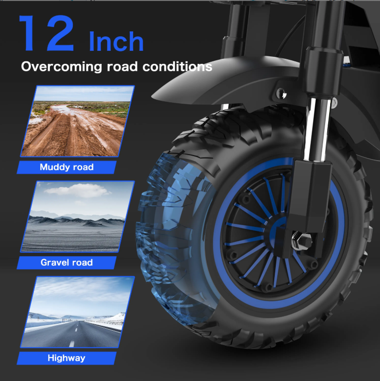 JL80 Electric Scooter – 6000W Dual Motor | 43 MPH | 52-Mile Range | Foldable Long Range Commuter for Adults