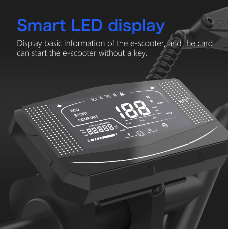 JL80 Electric Scooter – 6000W Dual Motor | 43 MPH | 52-Mile Range | Foldable Long Range Commuter for Adults